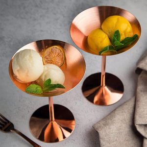 Gobelet à cocktail en acier inoxydable, coupe à vin rouge sur pied pour les amateurs de vin, design élégant, tasse à paroi simple - Product Image 6