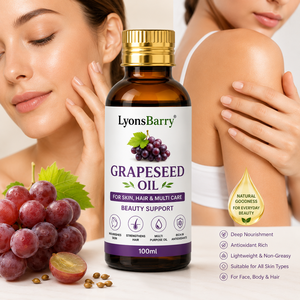 Aceite de Semillas de Uva LyonsBarry para Piel, Cabello y Cuidado Múltiple, Fórmula Ligera y Nutritiva, Botella de 100 ml - Product Image 3