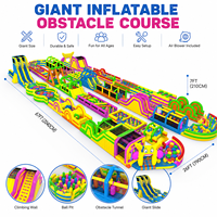 Parc d'obstacles gonflable géant personnalisé pour événements commerciaux, aire de jeux pour enfants, location, entreprise NBINFLATABLE PVC