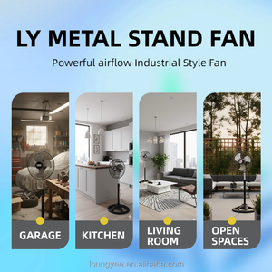 Ventilateur sur pied en métal de 10 pouces, ventilateur à pales, ventiladores, ventilateur, vente en gros d'usine OEM, ventilateur d'air - Product Image 3
