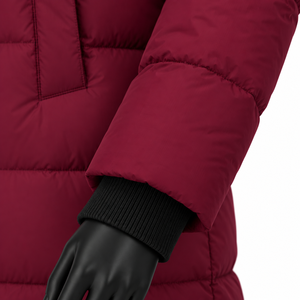 Parka Acolchada para Mujer, Talla Grande, Chaqueta Larga de Plumón con Capucha, Impermeable y Resistente al Viento, para Invierno - Product Image 5