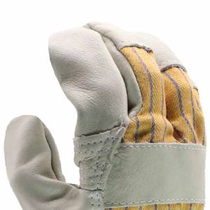 Gants de travail à double paume pour la protection des mains, en cuir, prix de gros, nouveau style, gants de sécurité en cuir résistants à l'huile - Product Image 4