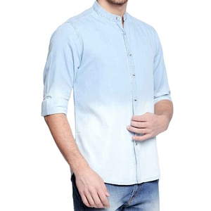 Chemises en jean pour hommes, nouvelle collection, style vintage, tissu haute performance, palette de couleurs personnalisée, vente en gros - Product Image 6
