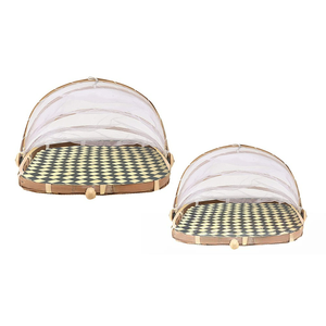 Couverture alimentaire en bambou pliable, protection contre les insectes pour comptoir de cuisine - Product Image 2