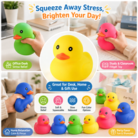 Bestseller transfrontalier : Canard en pâte à sucre géant, canard anti-stress en TPR de grande taille, jouet de décompression souple en silicone, motif dessin animé