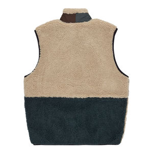 Gilet en polaire sherpa décontracté pour hommes adultes, en polyester, respirant, sans manches, avec fermeture éclair, chaud, pour les voyages en plein air, service OEM - Product Image 2