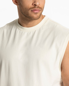 Wholesale Men’s Oversized Sleeveless T Shirt 100% Cotton Heavyweight Streetwear <b>Tank</b> <b>Top</b> Ribbed Crew Neck Custom Branding Casual - Product Image 5