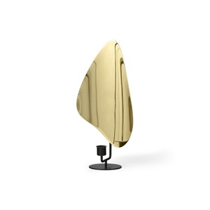 Modern Gold <b>Mirror</b> Reflection Candle Holder Creative Metal Abstract Sconce Luxury Nordic Taper Stick <b>Stand</b> Home Decorative Craft - Product Image 3