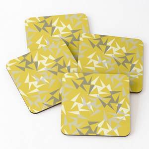 Tapis pour boissons et tampons en bois sur sous-verres de service à thé imprimés Ensemble de 4 pièces du fabricant indien de sous-verres d'ustensiles de cuisine Vaisselle - Product Image 2