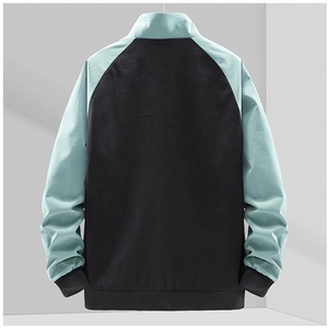 Chaqueta delgada informal de dos tonos para hombre y mujer, Cazadora Bomber Vintage, prendas de vestir exteriores, Otoño, 2022 - Product Image 3