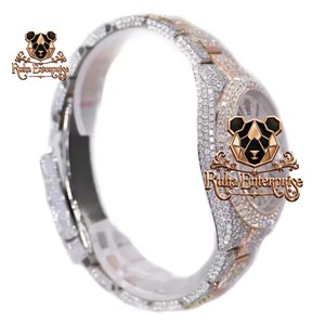 Custom Cced Out Luxury <b>Square</b> Diamond <b>Watch</b> Stainless Steel Band Analog Quartz <b>Men's</b> Timepiece <b>Watch</b> <b>for</b> <b>Mens</b> - Product Image 3