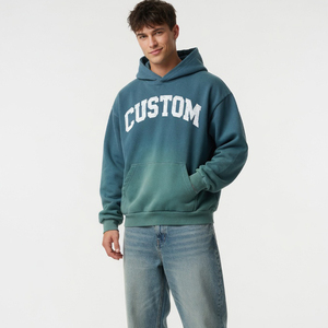 Sudadera con capucha extragrande Glory Custom Screen Print Sun Fade, sudaderas de primera calidad para ropa urbana, sudadera con capucha al por mayor OEM. - Product Image 5