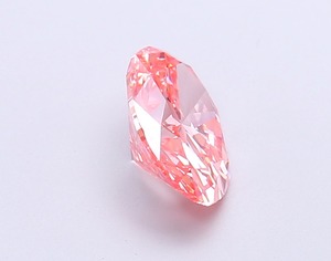 Diamant rose ovale fantaisie, rose vif, cultivé en laboratoire, CVD, clarté VS2, excellente taille, diamant rose éthique non monté, 1,65 carat - Product Image 4