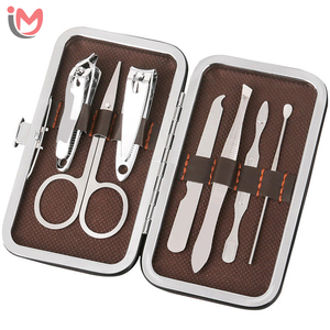 Hot Sale Professional Manicure <b>Pedicure</b> Kit Matt Black All-Pcs Personal Care Best Nail Art <b>Tools</b> Set Private Stainless Steel OEM - Product Image 5