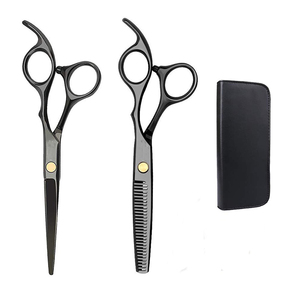 <b>Barber</b> Scissors <b>Set</b> 7.5 Inch Sand Finish Cutting Shear with <b>Barber</b> Razor, German Stainless Steel Professional Scissor Kit - Product Image 4