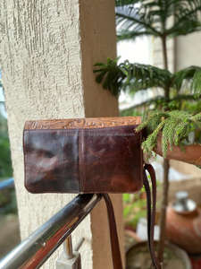 Nouveau sac en cuir usiné aztèque occidental de style innovant sac en pierre turquoise coloré vintage sacs à main en cuir matelassé aztèque unique - Product Image 3