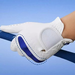 Gants de golf en cuir Cabretta de qualité supérieure pour droitiers, logo personnalisé, haut de gamme, respirants, pour sports de plein air, avec fermeture éclair - Product Image 5