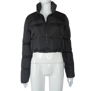 <b>Women</b> <b>Zip</b> <b>Up</b> Puffer <b>Jacket</b> Wholesale Warm Lightweight Outerwear Custom Embroidery OEM Manufacturer - Product Image 6