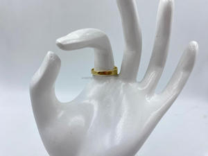 Anillo chapado en oro de moda Joyería de moda para mujeres y hombres - Product Image 2