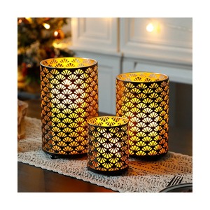 Porte-bougie en verre ambré, forme cylindrique, décoration d'intérieur, design durable - Product Image 6