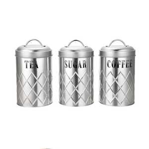 Recipiente Metálico Plateado para Almacenar Pan, Arroz y Azúcar, Bote para Café y Té, Accesorios de Cocina, Superventas - Product Image 6
