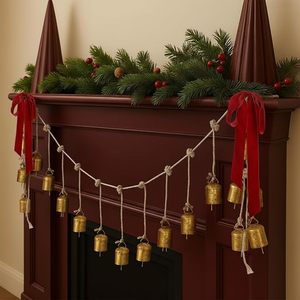 Private Branding Durable Metal Christmas Hanging Bell Ornament For Christmas Tree Festive Decorative Hanging Purpose - Product Image 3