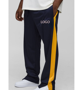 Pantalones Deportivos para Hombre con Paneles Laterales, 100% Poliéster, para Senderismo, Entrenamiento, Baloncesto, Calentamiento, Cómodos, con Dobladillo Abierto - Product Image 5