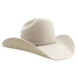 Chapeau Fedora en feutre unisexe à bord large avec bande en cuir, motif uni, pour voyage, pêche, sports de plein air, décontracté, personnalisé, style cowboy - Product Image 4