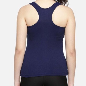 Women's <b>Navy</b> Blue Tank <b>Tops</b> Casual Solid Color Sleeveless <b>Tops</b> Regular Length Workout Shirts <b>Top</b> Trending - Product Image 2