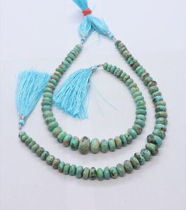 Cuentas facetadas de turquesa de Arizona AAA, 7-12 mm, cuentas de piedras preciosas de turquesa, 9 pulgadas, cuentas naturales de turquesa de Arizona - Product Image 2