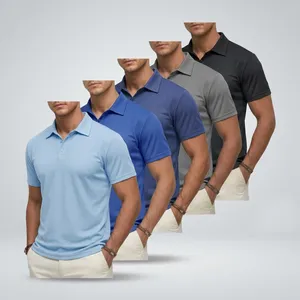 Comfortable Mens Polo <b>Shirt</b> High Quality Cotton Plain Solid Embroidered <b>Half</b> <b>Sleeve</b> <b>T</b> <b>Shirt</b> for Men Casual Wear Business - Product Image 3