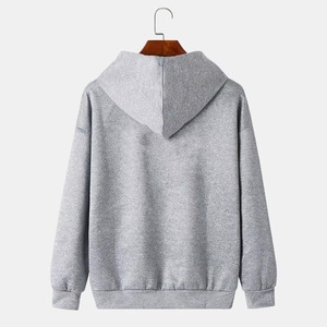 Sudadera con capucha de forro polar para hombre, estilo único, últimas novedades, con cremallera, varios colores, informal, transpirable, 100% algodón, para invierno, venta al por mayor - Product Image 2