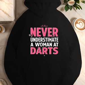 อย่าประมาทผู้หญิงที่ปาเป้าเสื้อฮู้ดลำลองของผู้หญิง - Product Image 1