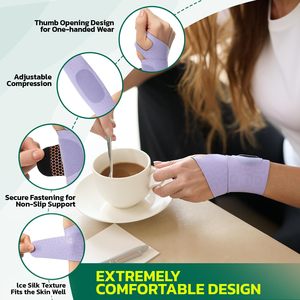 Soportes de Muñeca, Vendas de Neopreno Ecológicas, Tamaños Personalizados, Alivio del Dolor por Túnel Carpiano, Artritis, Tendinitis, Soporte para Gimnasio - Product Image 4