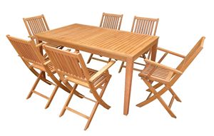 Best Seller Eucalyptus <b>Wood</b> Dining <b>Table</b> | Natural Finish for Indoor <b>Outdoor</b> Patio Garden Dining Room | Vietnam Manufacturer - Product Image 5