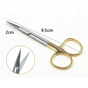 Tijeras Quirúrgicas Ametrina para Cirugía Plástica, Uso Dental y Oftalmológico, Acero Inoxidable, Instrumentos Cosméticos para Párpados Dobles - Product Image 1
