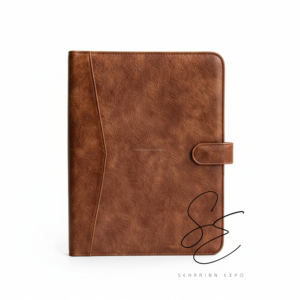 Genuine Leather <b>A4</b> Portfolio <b>Folder</b> Business Organizer Padfolio Snap Closure File Case Corporate Gift OEM Custom - Product Image 1