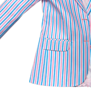 Chaqueta Blazer a Rayas, Corte Entallado, Estilo Casual de Negocios, Ropa de Oficina, Manga Larga, Prenda Exterior de Moda, Ropa Profesional - Product Image 3