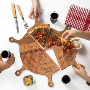 Planche à découper en bois de qualité supérieure avec une construction en bois naturel durable pour hacher les légumes, les fruits, la viande, le pain et pour la cuisine - Product Image 4