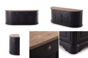 Cómoda Moderna Erlin de Madera Maciza de Teca, Diseño Lineal y Elegante, Acabado Natural, Mueble de Almacenamiento Resistente para Dormitorio, Sala de Estar o Estilo Rústico - Product Image 6