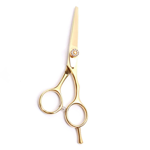 Ciseaux de barbier pour hommes à lame arrondie en acier inoxydable, avec poignée confortable, dernier design, pour la coupe et l'éclaircissement des cheveux, personnalisables - Product Image 6