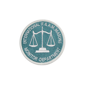 Parche Bordado Internacional de la Francmasonería, Diseñado para Chaquetas o Camisas - Product Image 1
