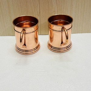 Mug en cuivre artisanal moderne, écologique, taille personnalisée, cadeau d'affaires, pour la vodka et la bière (norme russe), pour usage domestique - Product Image 6