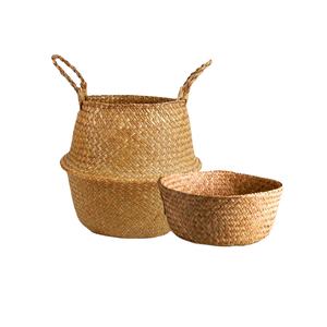 Hot Sell Premium Quality SEAGRASS <b>BASKET</b> From Vietnam for <b>Laundry</b> Storage Plants Flower Pots Home Decoration - Product Image 1