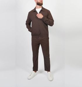 Conjunto Deportivo Personalizado para Hombre de 2 Piezas, Estilo Casual Elegante, Cintura Elástica, Chaqueta Ligera con Elasticidad en 4 Direcciones y Pantalones Deportivos - Product Image 4