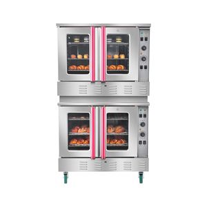 Horno de convección de gas comercial de doble cubierta de 14 pies cúbicos 40.000 BTU X 2 Quemadores potentes Hornos comerciales de gas natural Dos modos de ventilador - Product Image 1