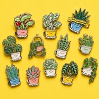 Pins de Esmalte Personalizados, Lindos Diseños de Plantas y Dibujos Animados, Chapados en Oro, Pin de Solapa de Esmalte Duro, Insignia Metálica, Logotipo Personalizado, OEM, Venta al por Mayor