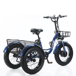 20*4 Snow Tires Heavy-Duty Cargo Brushless Lithium Battery-Assisted Pedal-Assist <b>Electric</b> Three-Wheeler Disc Aluminum Alloy Rear - Product Image 1