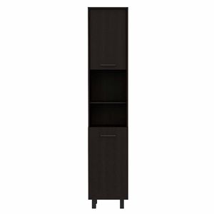 Armadio dispensa 2 porte Sheffield con spazi 2-Cabinet e 2 scaffali aperti mobili da cucina - Product Image 2