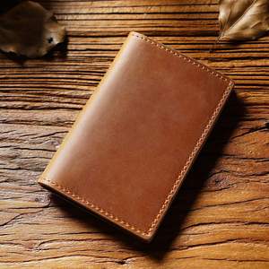 Vintage Genuine <b>Leather</b> <b>Business</b> <b>Card</b> Storage <b>Holder</b> Customizable Creative Wallet for Men and Women - Product Image 2
